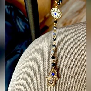 Beautiful Hamsa & Evil eye long necklace 🪬